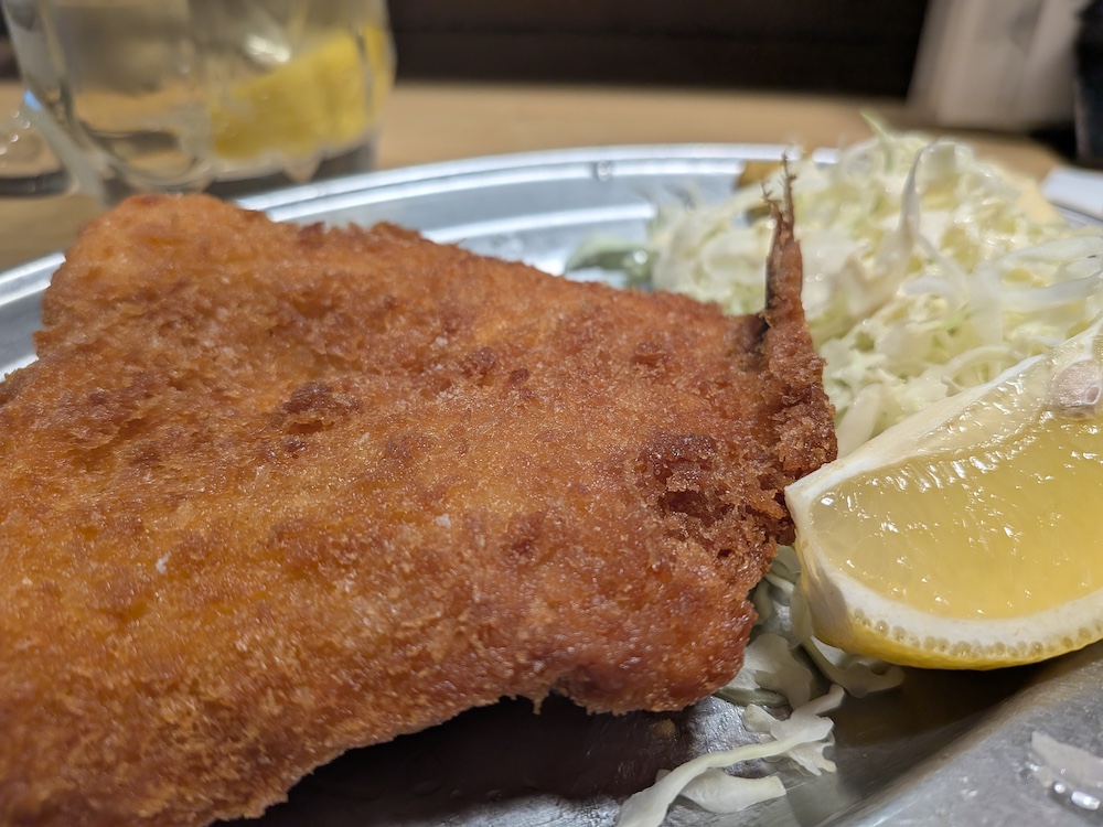 アジフライとハイボール