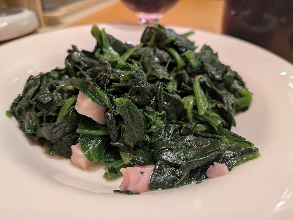 サイゼリヤ「ほうれん草のソテー」