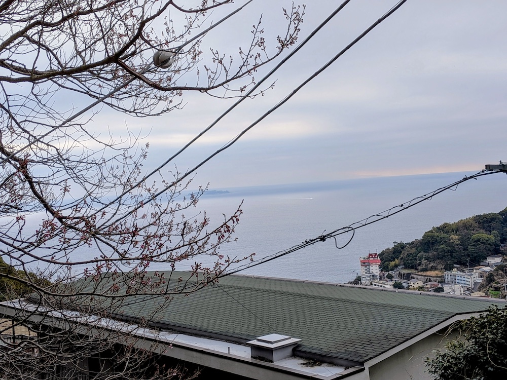 伊豆山神社の山道からの眺め