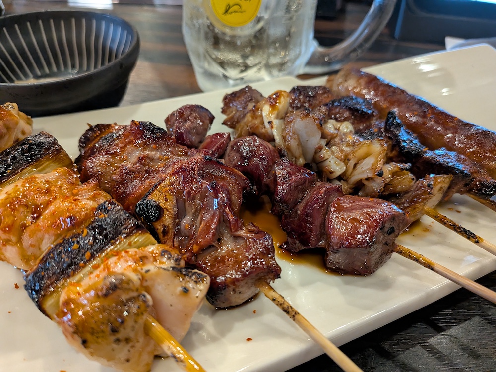 焼き鳥とハイボール