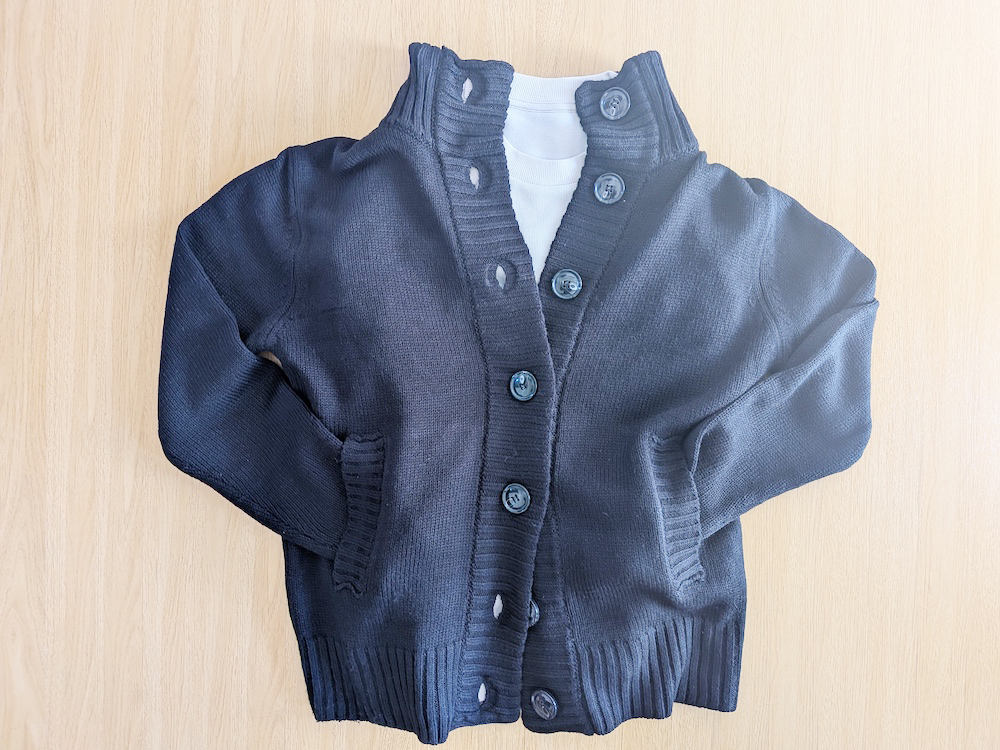 スタンドハイネックカーディガン